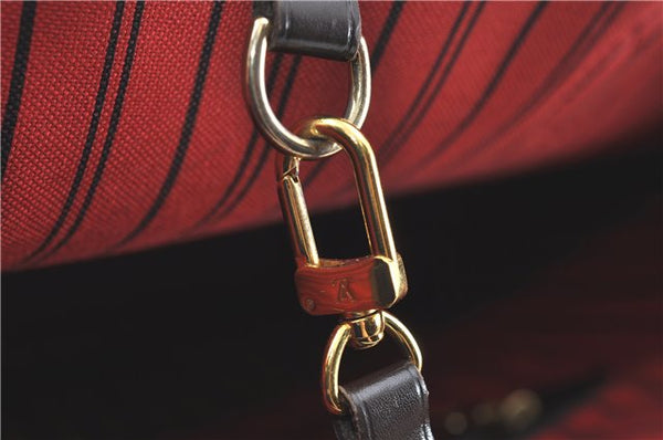 Authentic Louis Vuitton Damier Neverfull MM Tote Bag N51105 LV H7182