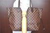 Authentic Louis Vuitton Damier Neverfull MM Tote Bag N51105 LV H7182