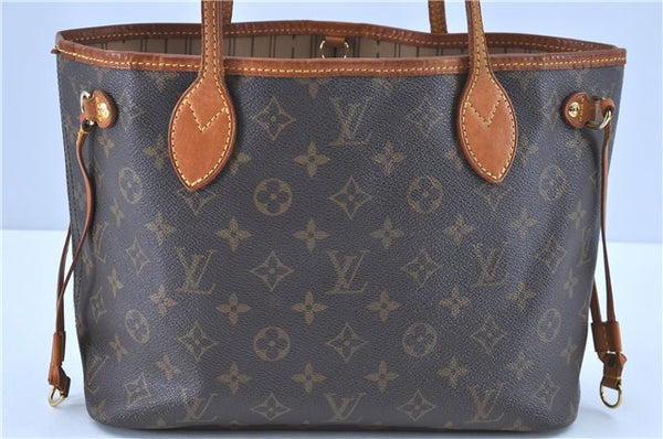 Authentic LOUIS VUITTON Monogram Neverfull PM Tote Bag M40155 LV H8087