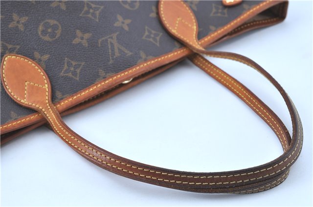 Authentic LOUIS VUITTON Monogram Neverfull PM Tote Bag M40155 LV H8087