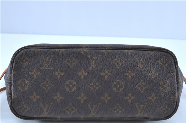 Authentic LOUIS VUITTON Monogram Neverfull PM Tote Bag M40155 LV H8087