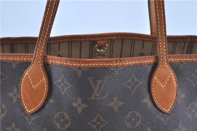 Authentic LOUIS VUITTON Monogram Neverfull PM Tote Bag M40155 LV H8087