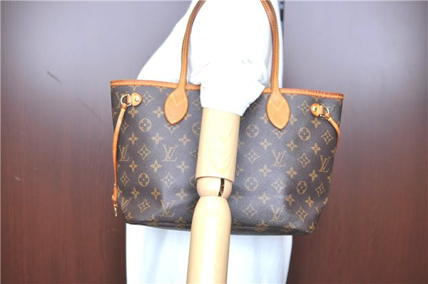 Authentic LOUIS VUITTON Monogram Neverfull PM Tote Bag M40155 LV H8087