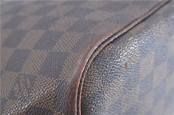 Authentic Louis Vuitton Damier Neverfull MM Tote Bag N51105 LV Junk H9048