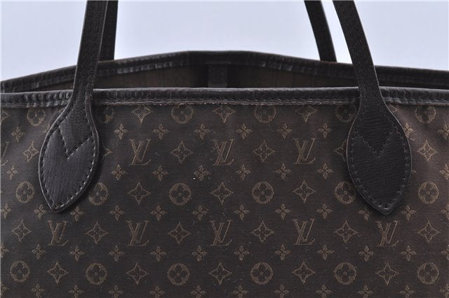 Auth Louis Vuitton Monogram Idylle Neverfull MM Tote Bag Brown M40513 LV H9053