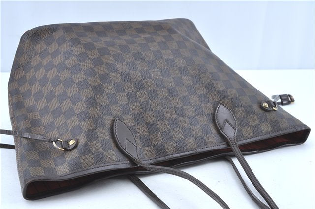 Authentic Louis Vuitton Damier Neverfull MM Tote Bag N51105 LV H9763