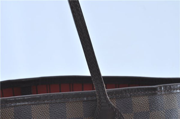 Authentic Louis Vuitton Damier Neverfull MM Tote Bag N51105 LV H9763