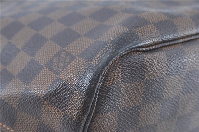 Authentic Louis Vuitton Damier Neverfull MM Tote Bag N51105 LV H9763
