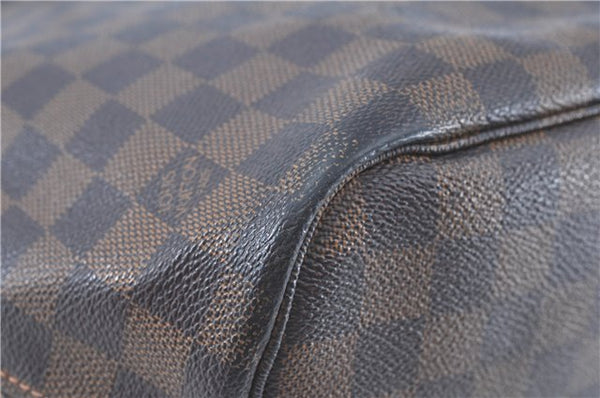 Authentic Louis Vuitton Damier Neverfull MM Tote Bag N51105 LV H9763