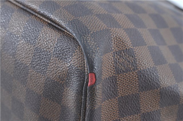 Authentic Louis Vuitton Damier Neverfull MM Tote Bag N51105 LV H9763