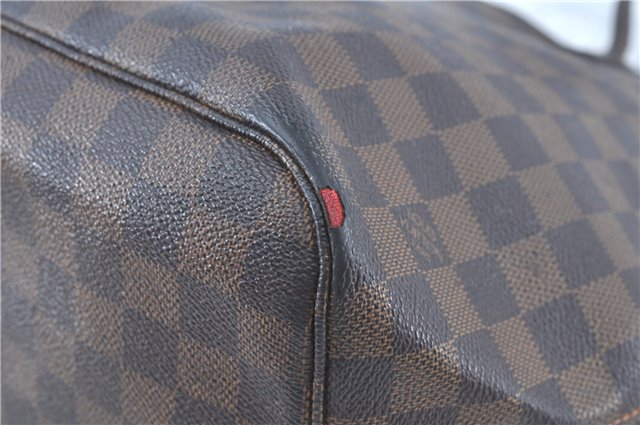 Authentic Louis Vuitton Damier Neverfull MM Tote Bag N51105 LV H9763
