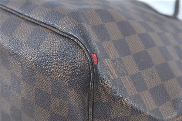 Authentic Louis Vuitton Damier Neverfull MM Tote Bag N51105 LV H9763