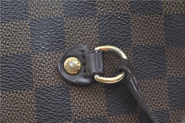Authentic Louis Vuitton Damier Neverfull MM Tote Bag N51105 LV H9763