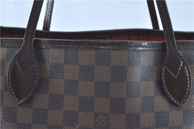 Authentic Louis Vuitton Damier Neverfull MM Tote Bag N51105 LV H9763