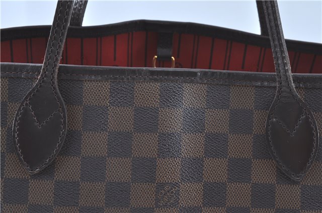 Authentic Louis Vuitton Damier Neverfull MM Tote Bag N51105 LV H9763