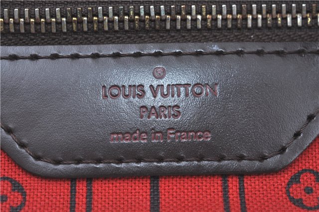 Authentic Louis Vuitton Damier Neverfull MM Tote Bag N51105 LV H9763