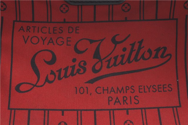 Authentic Louis Vuitton Damier Neverfull MM Tote Bag N51105 LV H9763