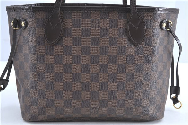 Authentic Louis Vuitton Damier Neverfull PM Tote Bag N51109 LV H9822