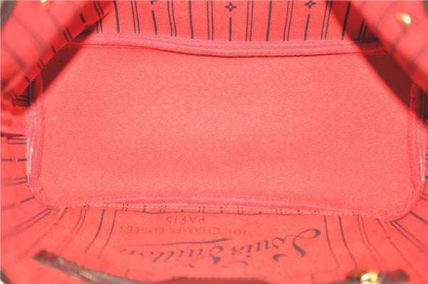 Authentic Louis Vuitton Damier Neverfull PM Tote Bag N51109 LV H9822