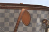 Authentic Louis Vuitton Damier Azur Neverfull MM Tote Bag N51107 LV H9834