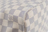 Authentic Louis Vuitton Damier Azur Neverfull MM Tote Bag N51107 LV H9834