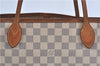 Authentic Louis Vuitton Damier Azur Neverfull MM Tote Bag N51107 LV H9834