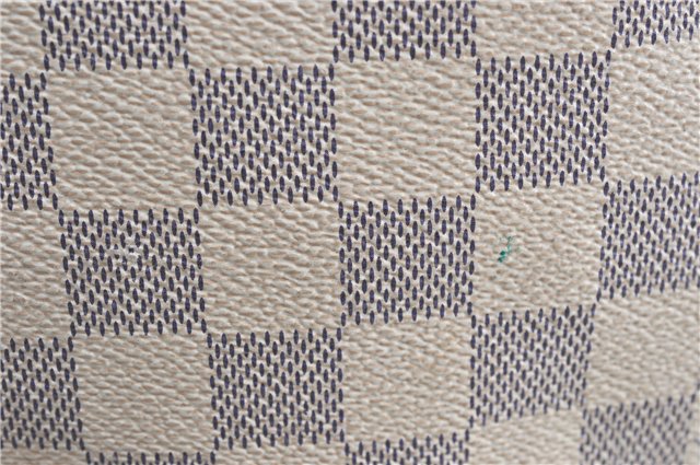 Authentic Louis Vuitton Damier Azur Neverfull MM Tote Bag N51107 LV H9834