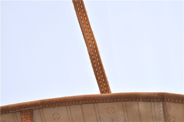 Authentic Louis Vuitton Damier Azur Neverfull MM Tote Bag N51107 LV H9900