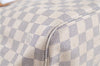 Authentic Louis Vuitton Damier Azur Neverfull MM Tote Bag N51107 LV H9900