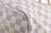 Authentic Louis Vuitton Damier Azur Neverfull MM Tote Bag N51107 LV H9900