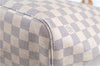Authentic Louis Vuitton Damier Azur Neverfull MM Tote Bag N51107 LV H9900