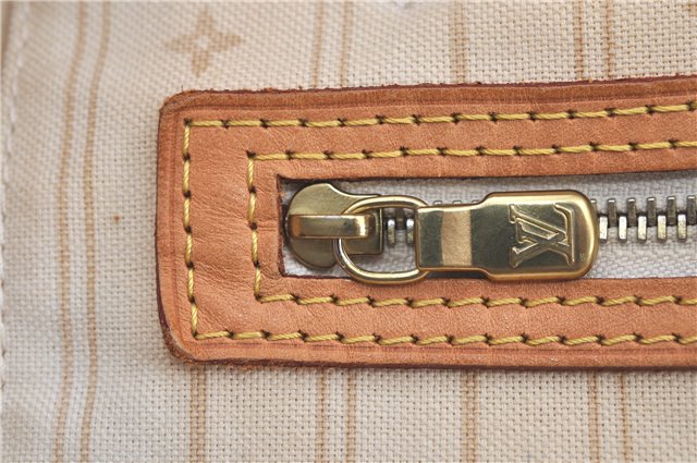 Authentic Louis Vuitton Damier Azur Neverfull MM Tote Bag N51107 LV H9900