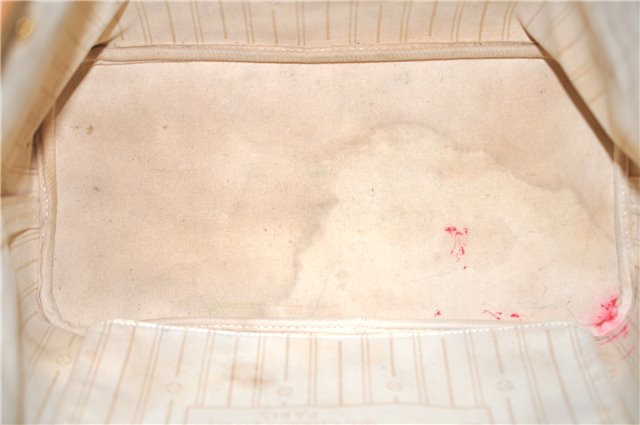 Authentic Louis Vuitton Damier Azur Neverfull MM Tote Bag N51107 LV H9900