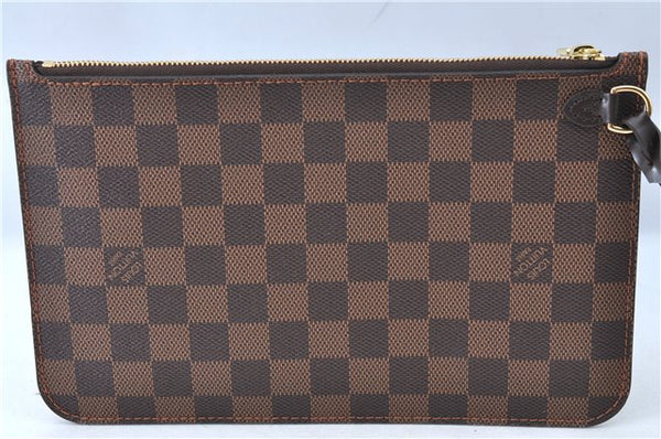 Authentic Louis Vuitton Damier Neverfull Pouch Purse Clutch LV H9981