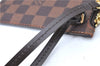 Authentic Louis Vuitton Damier Neverfull Pouch Purse Clutch LV H9981