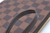 Authentic Louis Vuitton Damier Neverfull Pouch Purse Clutch LV H9981