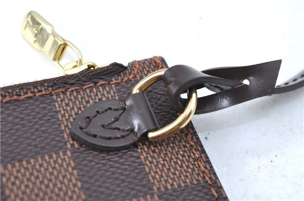 Authentic Louis Vuitton Damier Neverfull Pouch Purse Clutch LV H9981