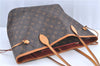Auth Louis Vuitton Monogram Neverfull MM Cerise Red Tote Bag M41177 LV J0110