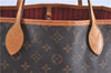 Auth Louis Vuitton Monogram Neverfull MM Cerise Red Tote Bag M41177 LV J0110