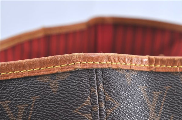 Auth Louis Vuitton Monogram Neverfull MM Cerise Red Tote Bag M41177 LV J0110