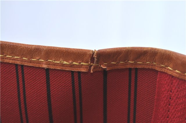 Auth Louis Vuitton Monogram Neverfull MM Cerise Red Tote Bag M41177 LV J0110