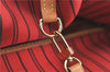 Auth Louis Vuitton Monogram Neverfull MM Cerise Red Tote Bag M41177 LV J0110