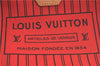 Auth Louis Vuitton Monogram Neverfull MM Cerise Red Tote Bag M41177 LV J0110