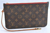Auth Louis Vuitton Monogram Neverfull MM Cerise Red Tote Bag M41177 LV J0110