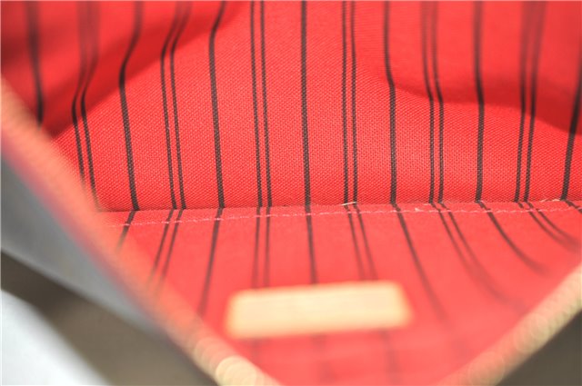 Auth Louis Vuitton Monogram Neverfull MM Cerise Red Tote Bag M41177 LV J0110