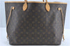 Authentic Louis Vuitton Monogram Neverfull GM Tote Bag M40157 LV J0613