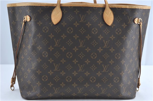 Authentic Louis Vuitton Monogram Neverfull GM Tote Bag M40157 LV J0613