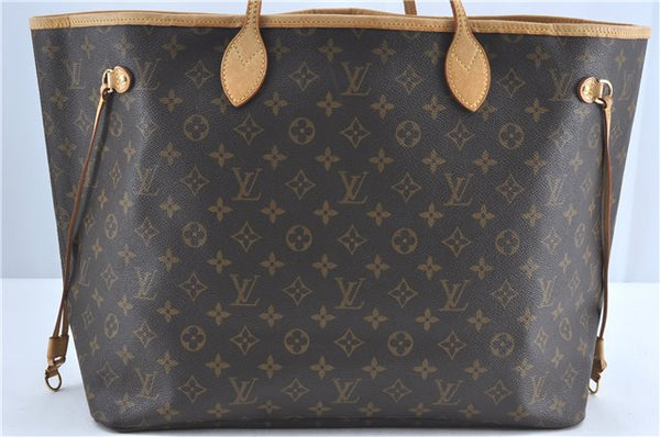 Authentic Louis Vuitton Monogram Neverfull GM Tote Bag M40157 LV J0613