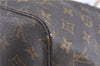 Authentic Louis Vuitton Monogram Neverfull GM Tote Bag M40157 LV J0613