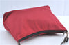 Authentic BURBERRY BLUE LABEL Check Shoulder Bag Purse Nylon Leather Red J0628